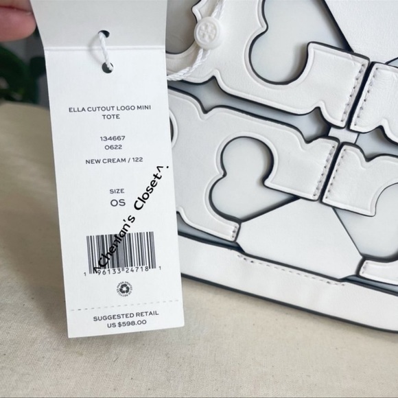🔥NeW! $598 Tory Burch Cutout Logo Mini tote - Picture 14 of 15